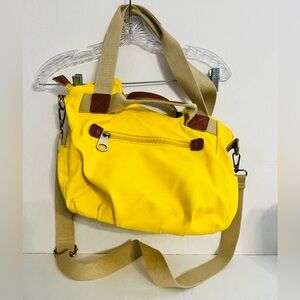 SinoEshow Yellow Canvas Crossbody Bag